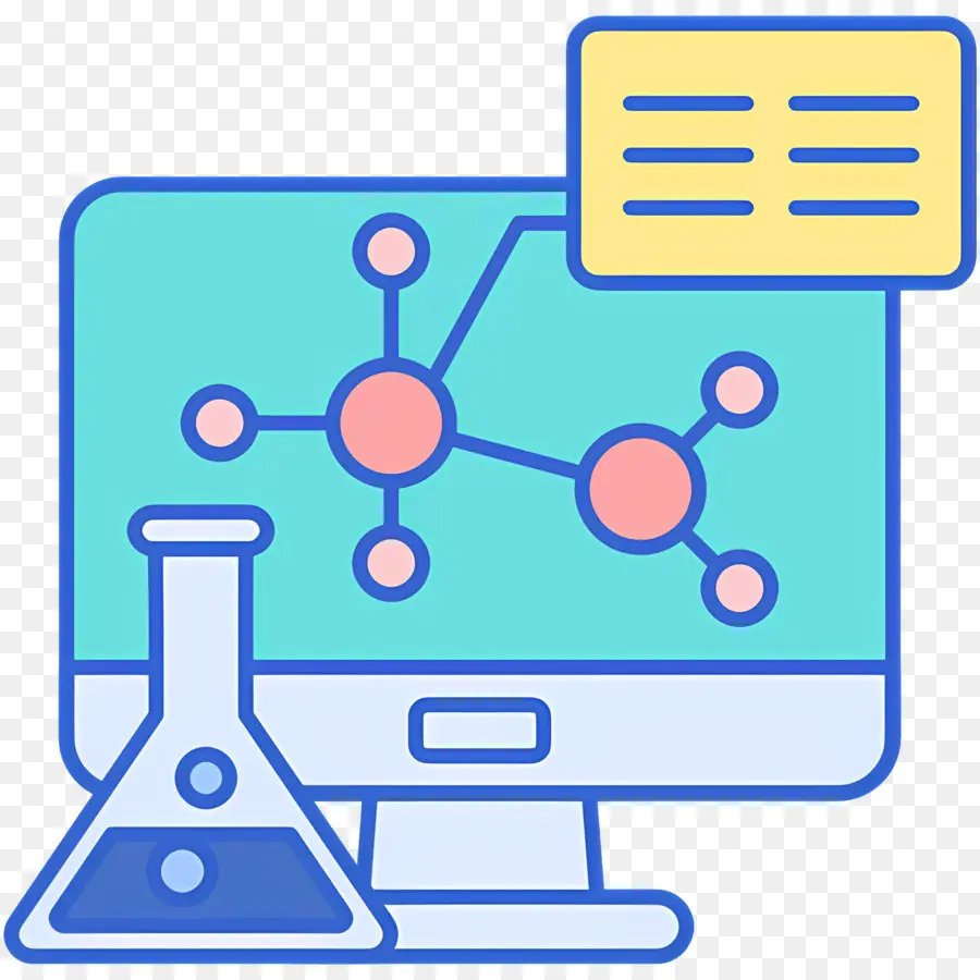 Laboratorium Sains，Komputer Dengan Molekul PNG