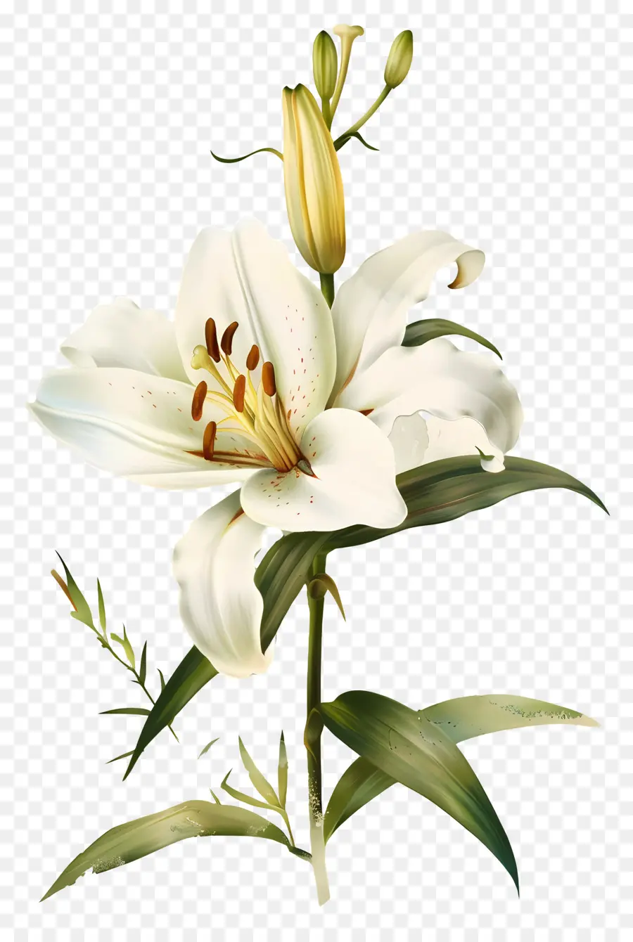 Bunga Lily，Lili Putih PNG