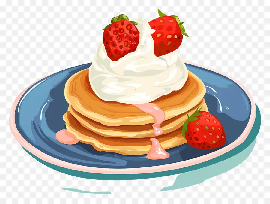 Tumpukan Pancake，Pancake Dengan Berry PNG