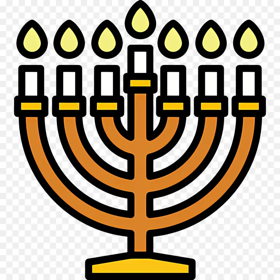 Hanukkah Menorah，Menorah PNG