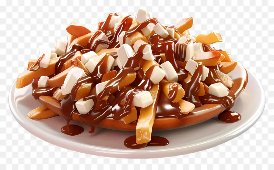 Poutine，Hidangan Poutine PNG