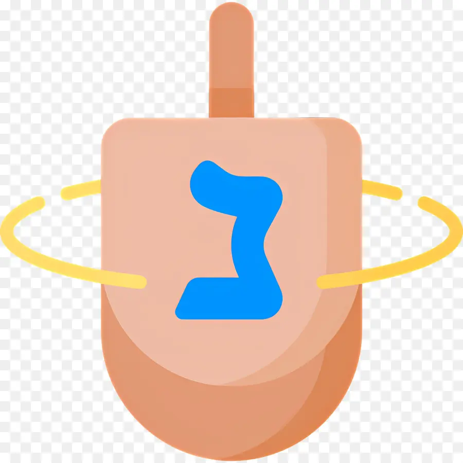 Hanukkah Dreidel，Memutar Dreidel PNG