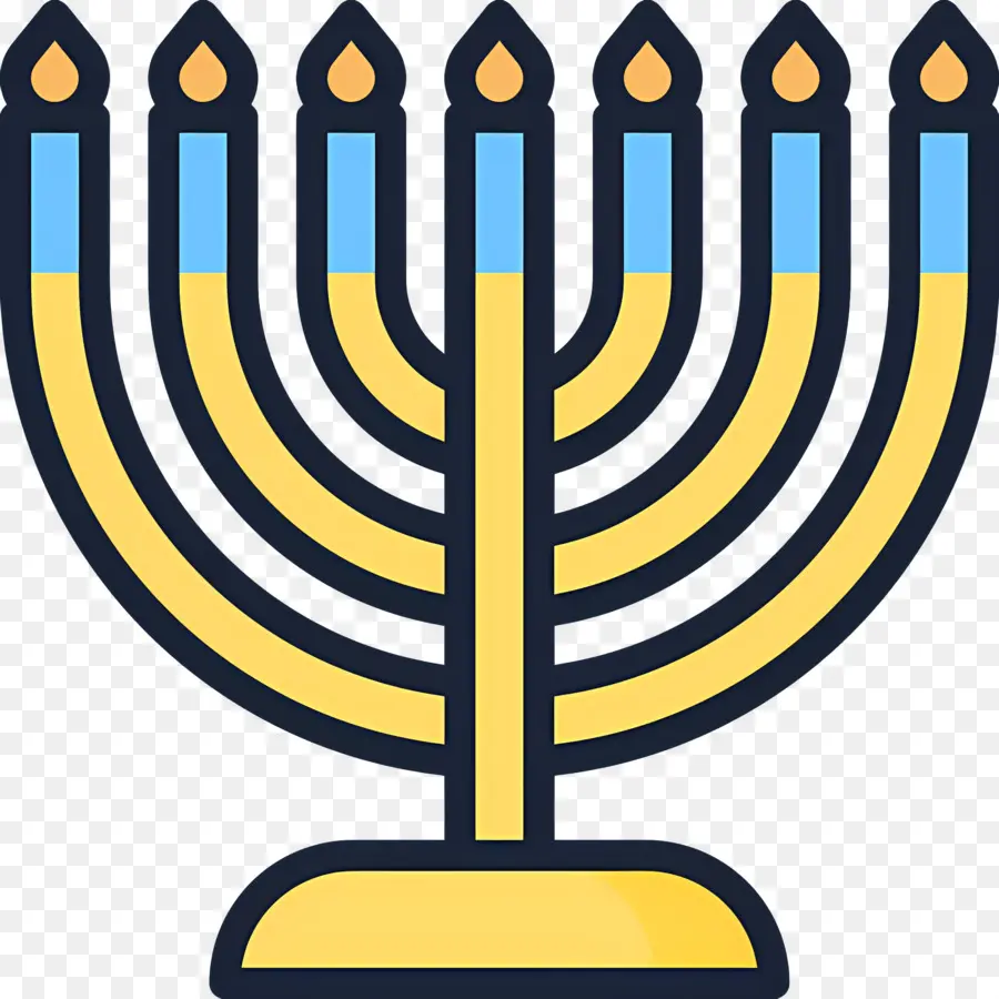 Hanukkah Menorah，Menorah PNG