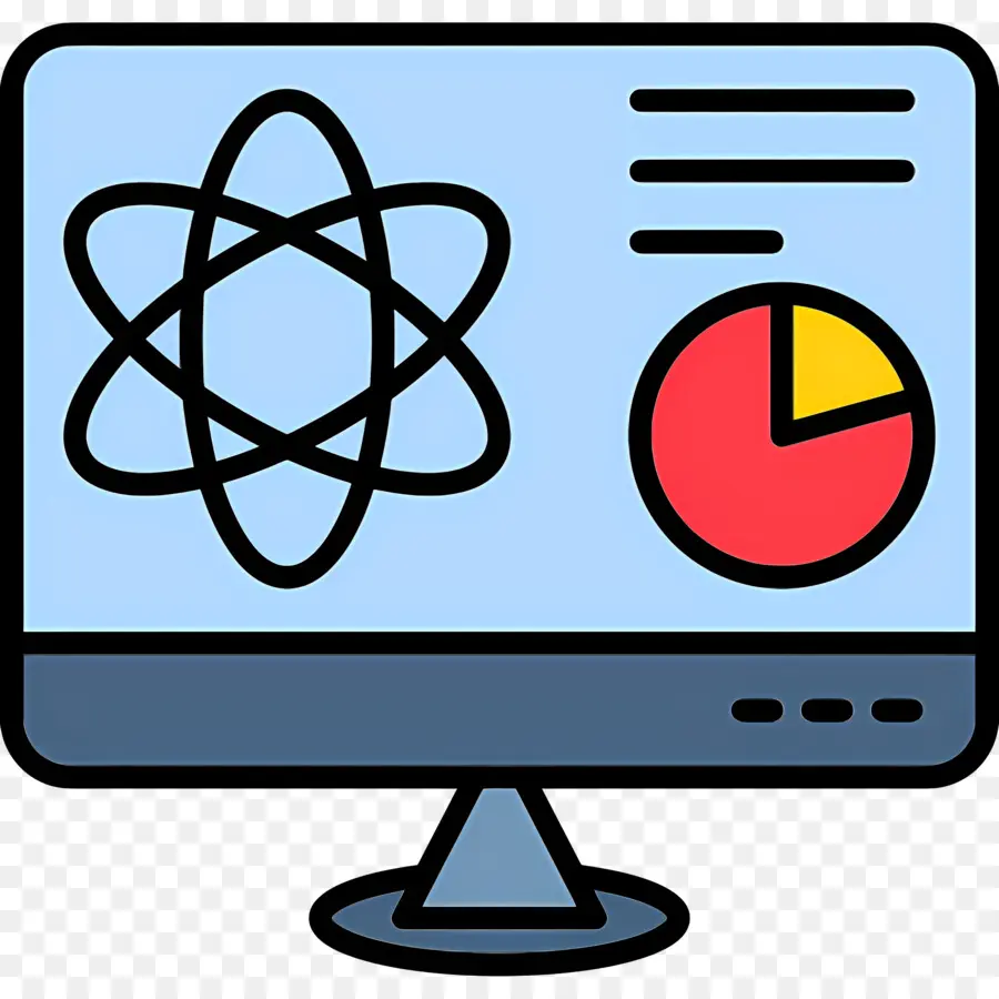 Laboratorium Sains，Komputer Dengan Atom PNG