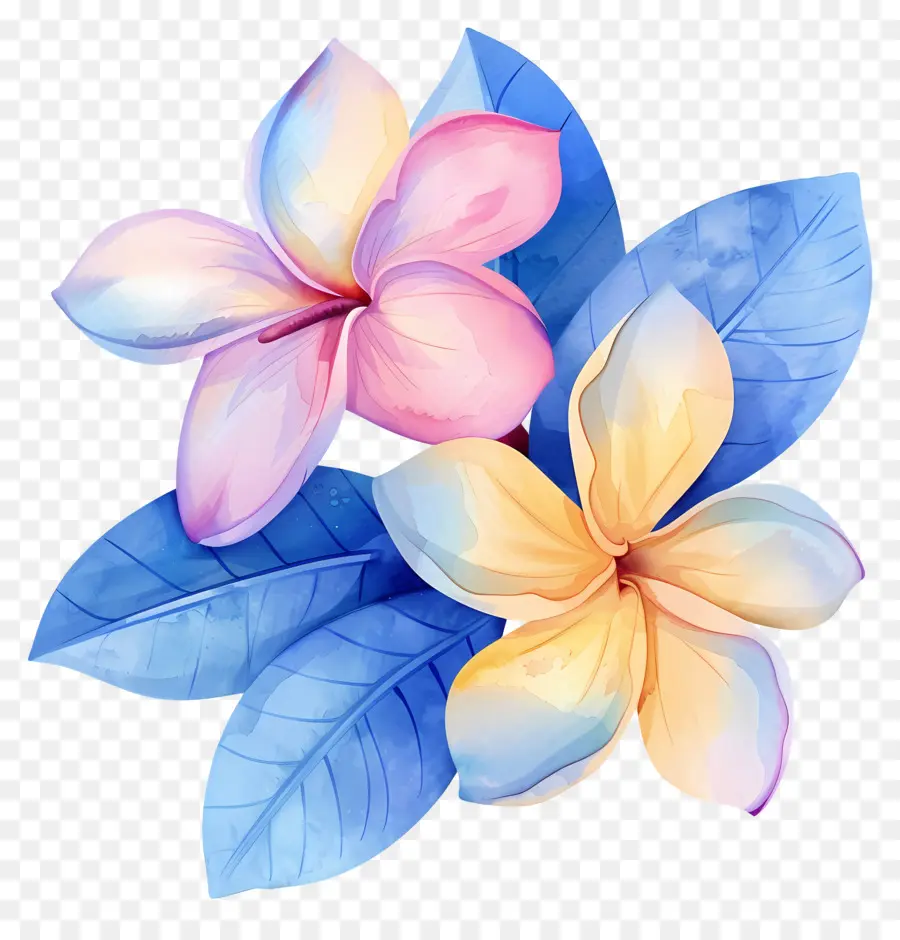 Bunga Plumeria，Bunga Kuning PNG