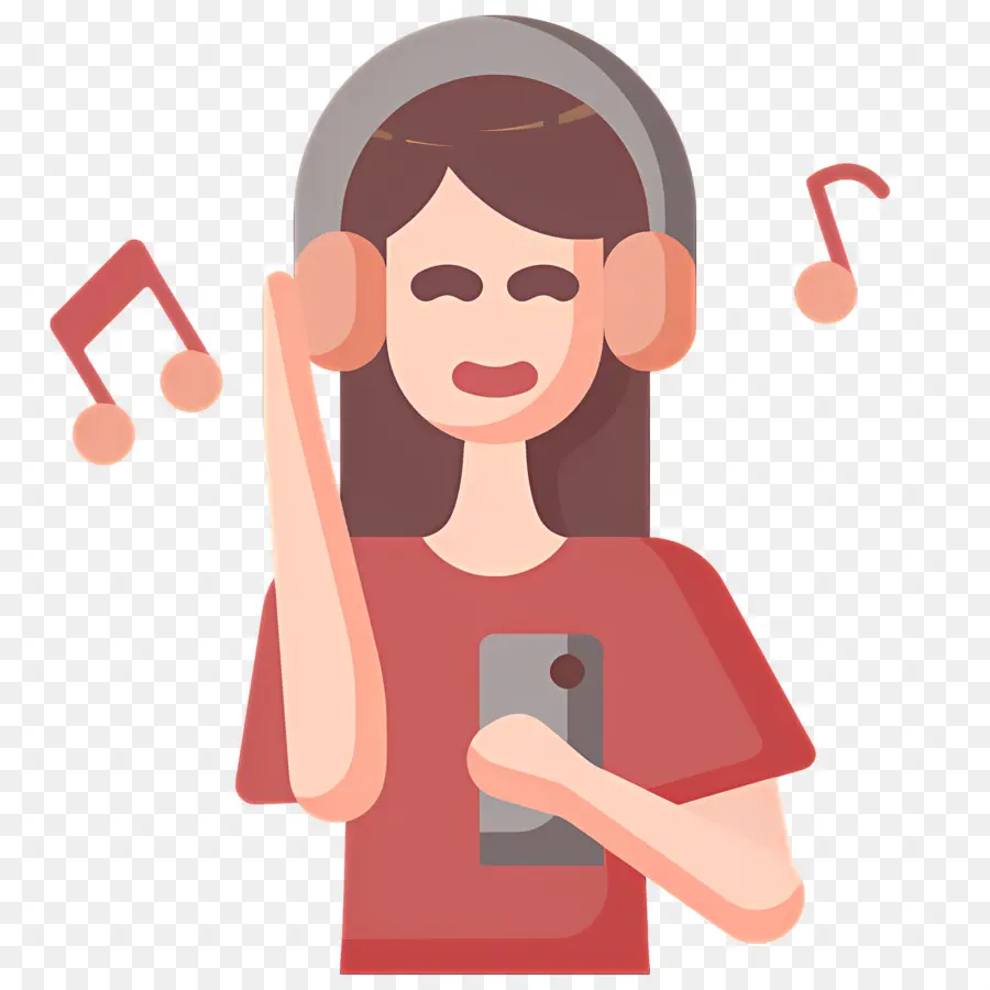 Mendengarkan Musik，Orang Dengan Headphone PNG