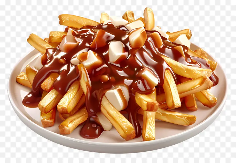 Poutine，Dadih Keju PNG