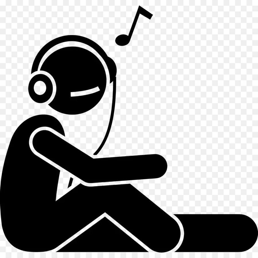 Mendengarkan Musik，Orang Dengan Headphone PNG