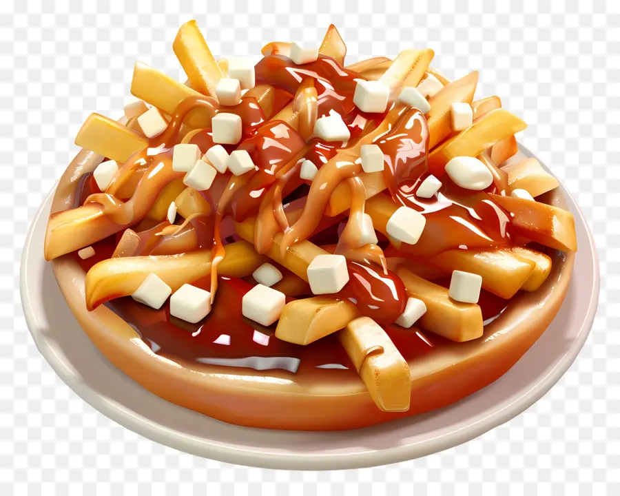 Poutine，Dadih Keju PNG