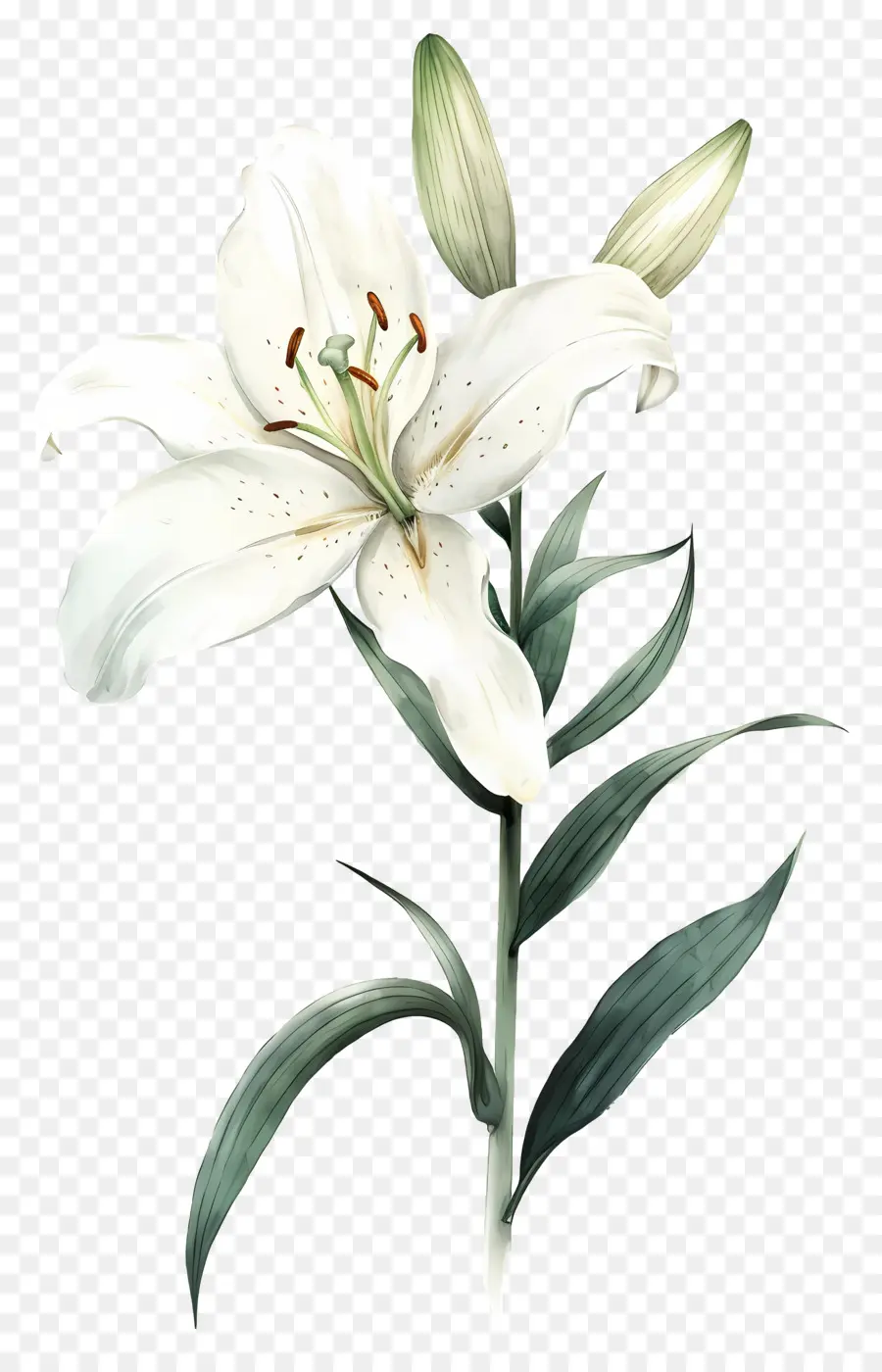 Bunga Lily，Lili Putih PNG