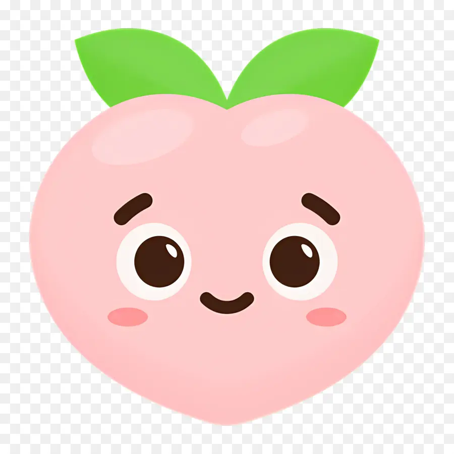 Emoji Buah Persik，Persik Yang Lucu PNG