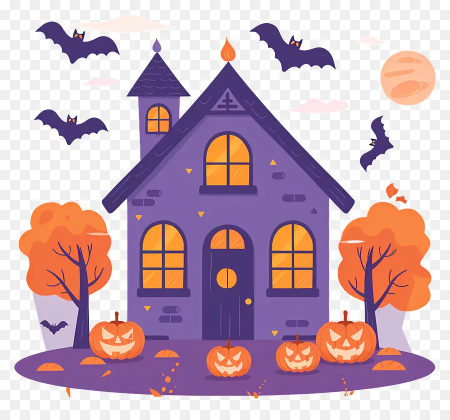 Rumah Halloween，Rumah Berhantu PNG