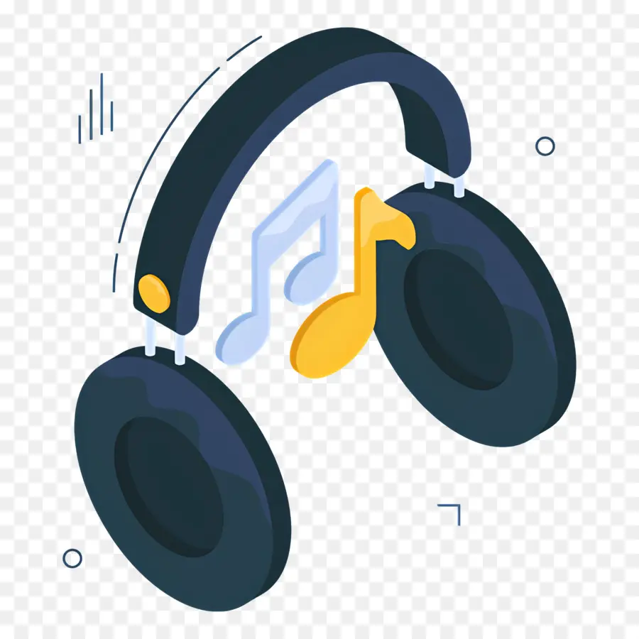 Mendengarkan Musik，Headphone PNG