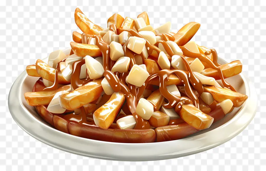 Poutine，Dadih Keju PNG