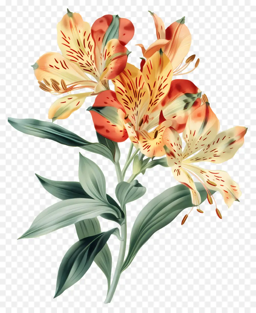 Bunga Lily，Bunga Lili Merah Muda PNG