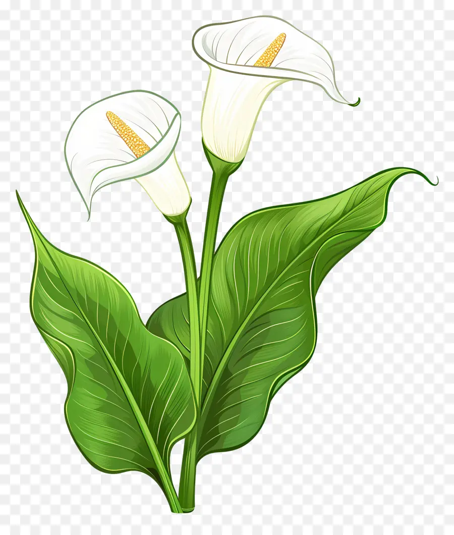 Calla Lily，Calla Lily Putih Tunggal PNG