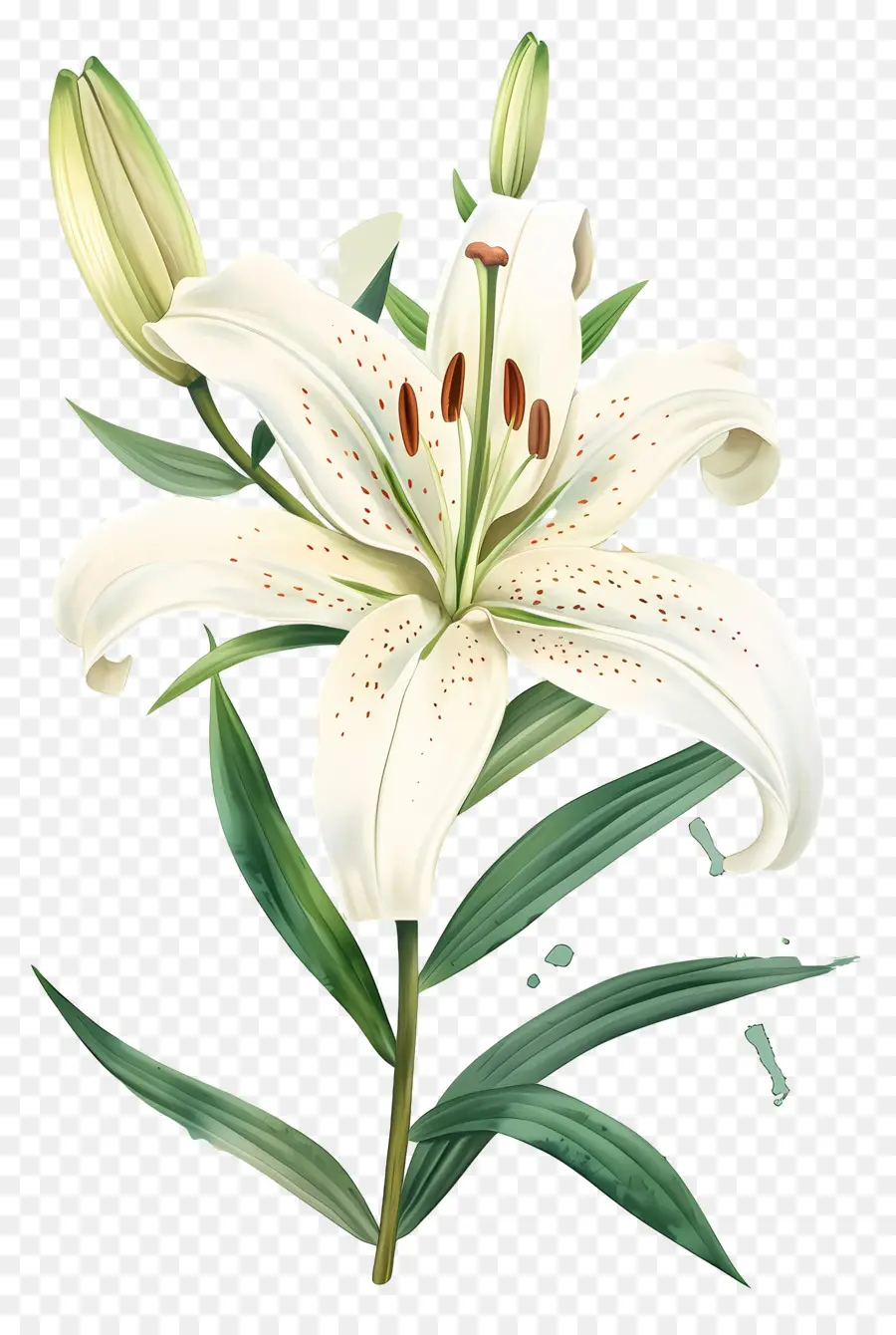 Bunga Lily，Lili Putih PNG