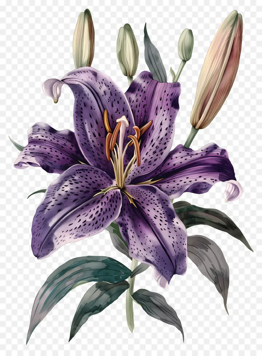 Bunga Lily，Lily Biru PNG