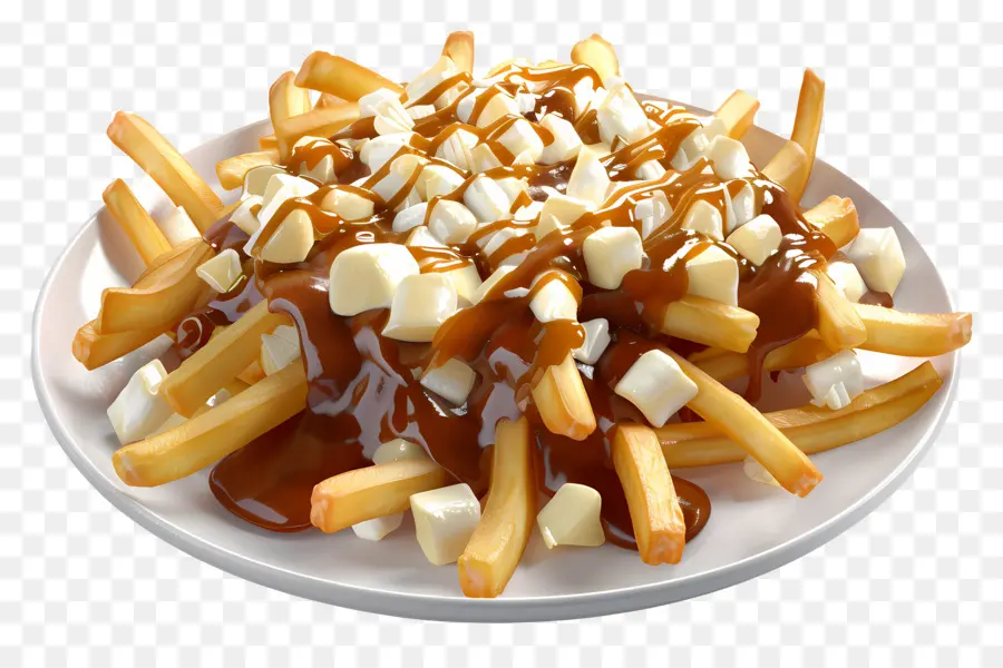 Poutine，Dadih Keju PNG