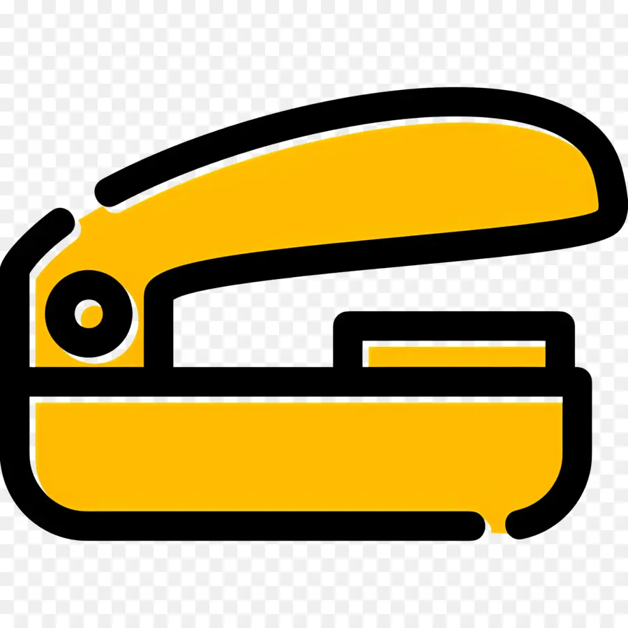 Stapler，Stapler Kuning PNG