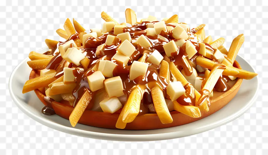 Poutine，Hidangan Poutine PNG