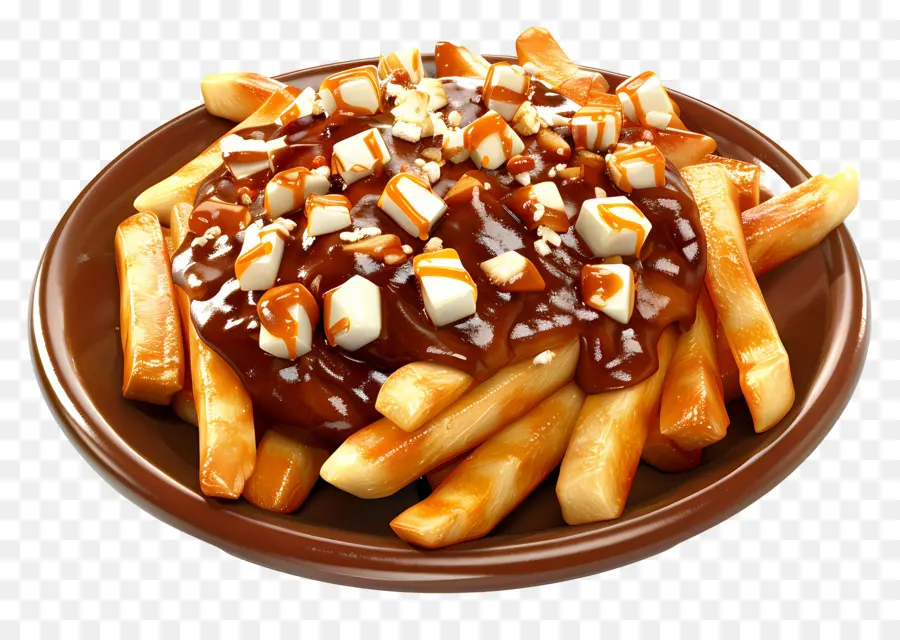 Poutine，Hidangan Poutine PNG