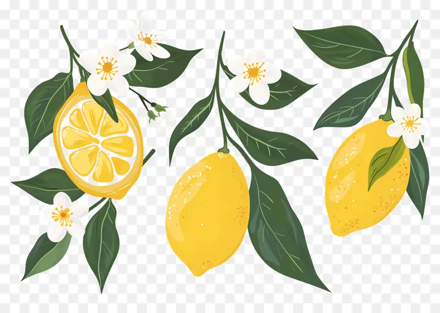 Lemon，Lemon Dan Bunga PNG