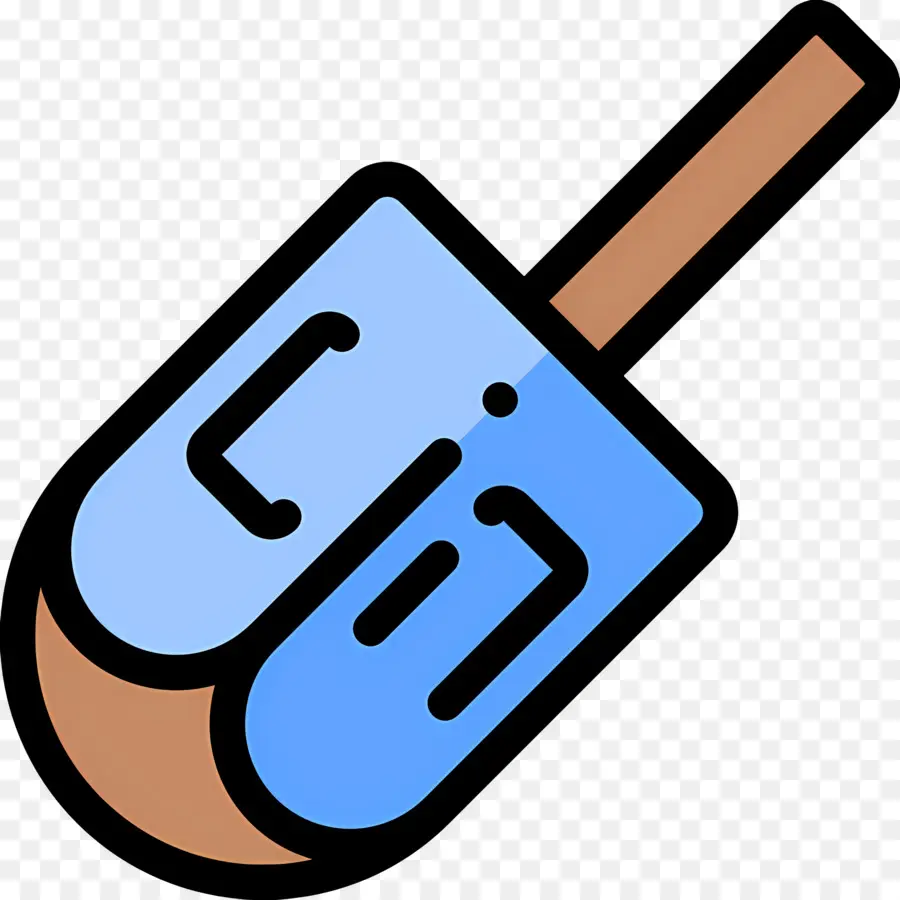 Hanukkah Dreidel，Dreidel Biru PNG