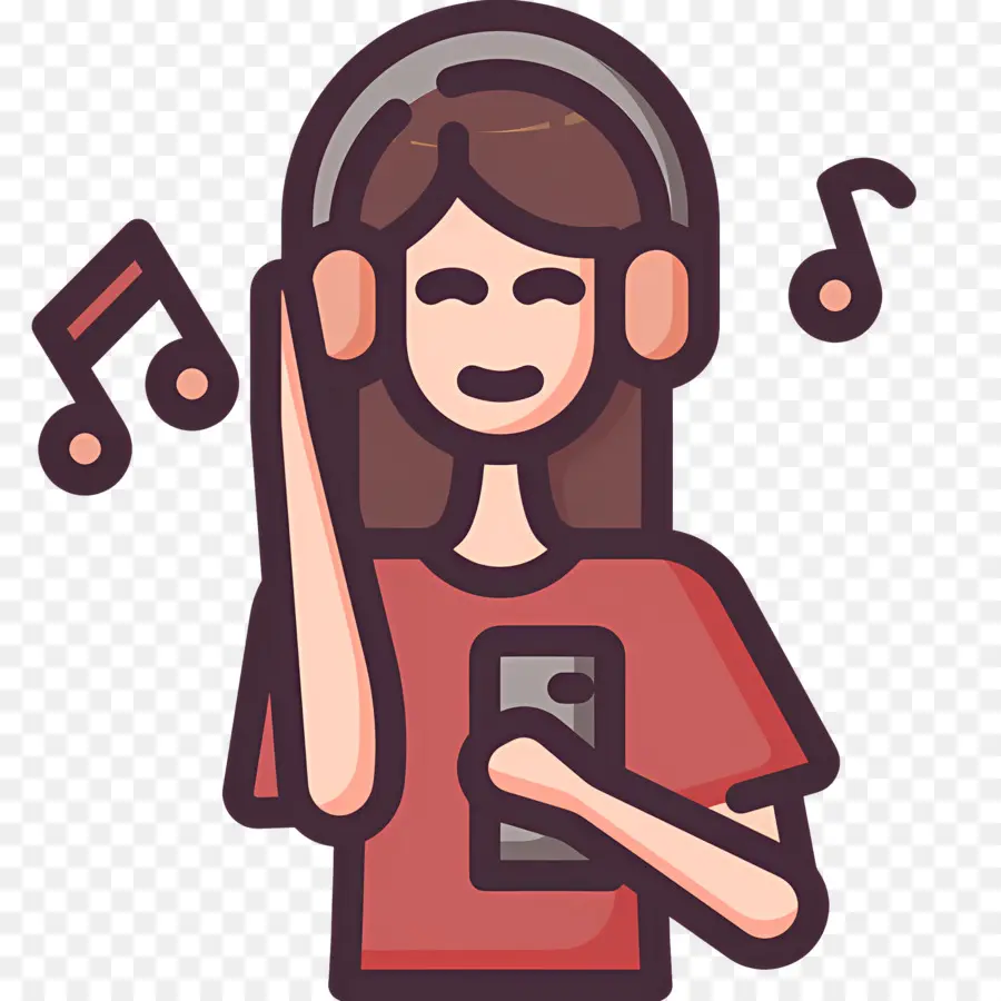 Mendengarkan Musik，Orang Dengan Headphone PNG