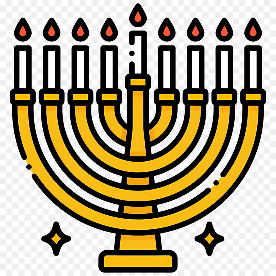 Hanukkah Menorah，Menorah PNG