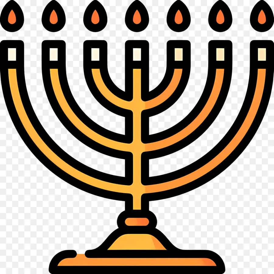 Hanukkah Menorah，Menorah PNG