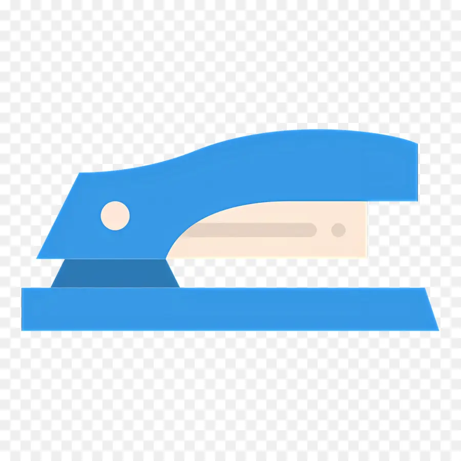 Stapler，Stapler Biru PNG