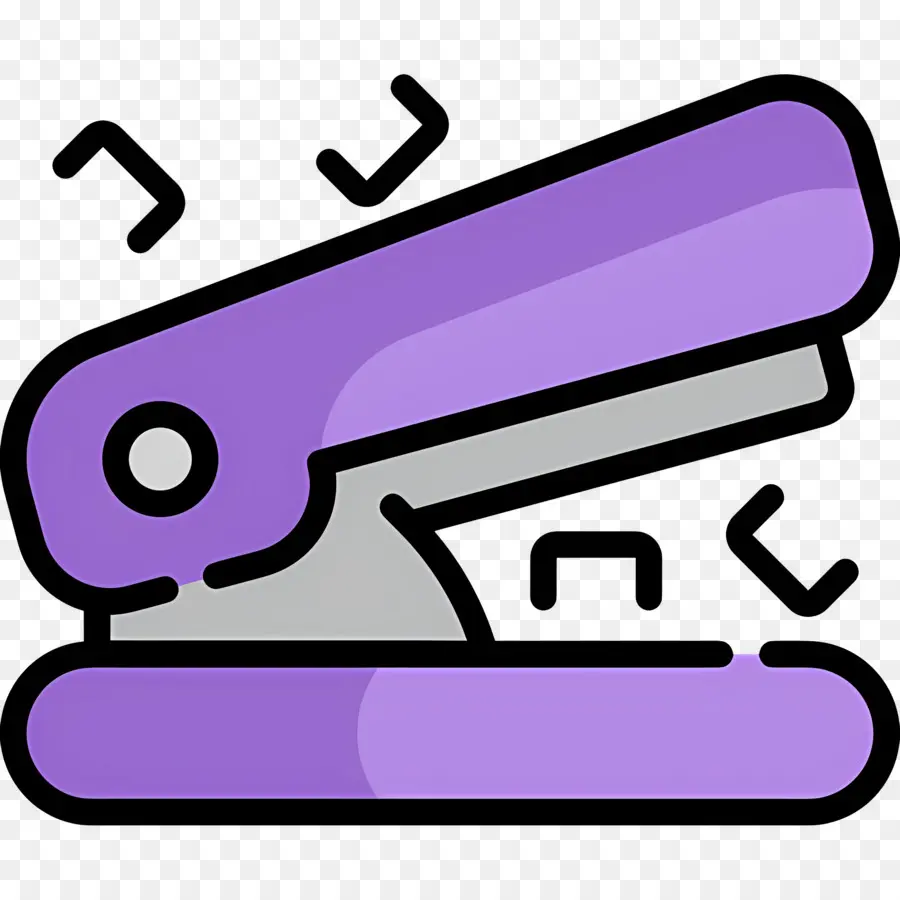 Stapler，Stapler Ungu PNG