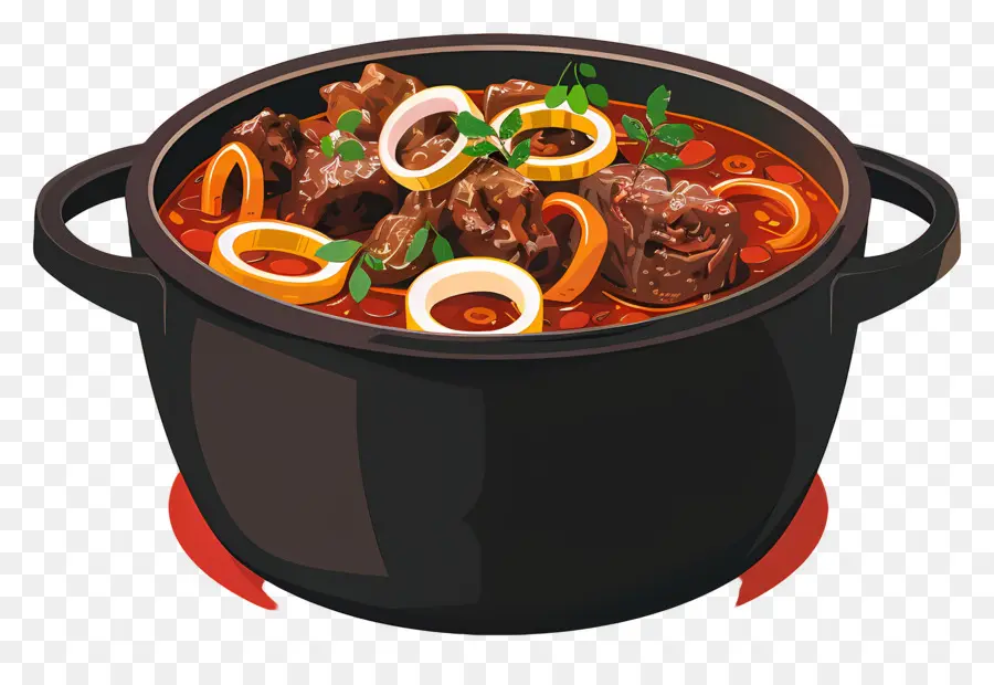 Goulash，Rebusan Hiasi Bawang PNG