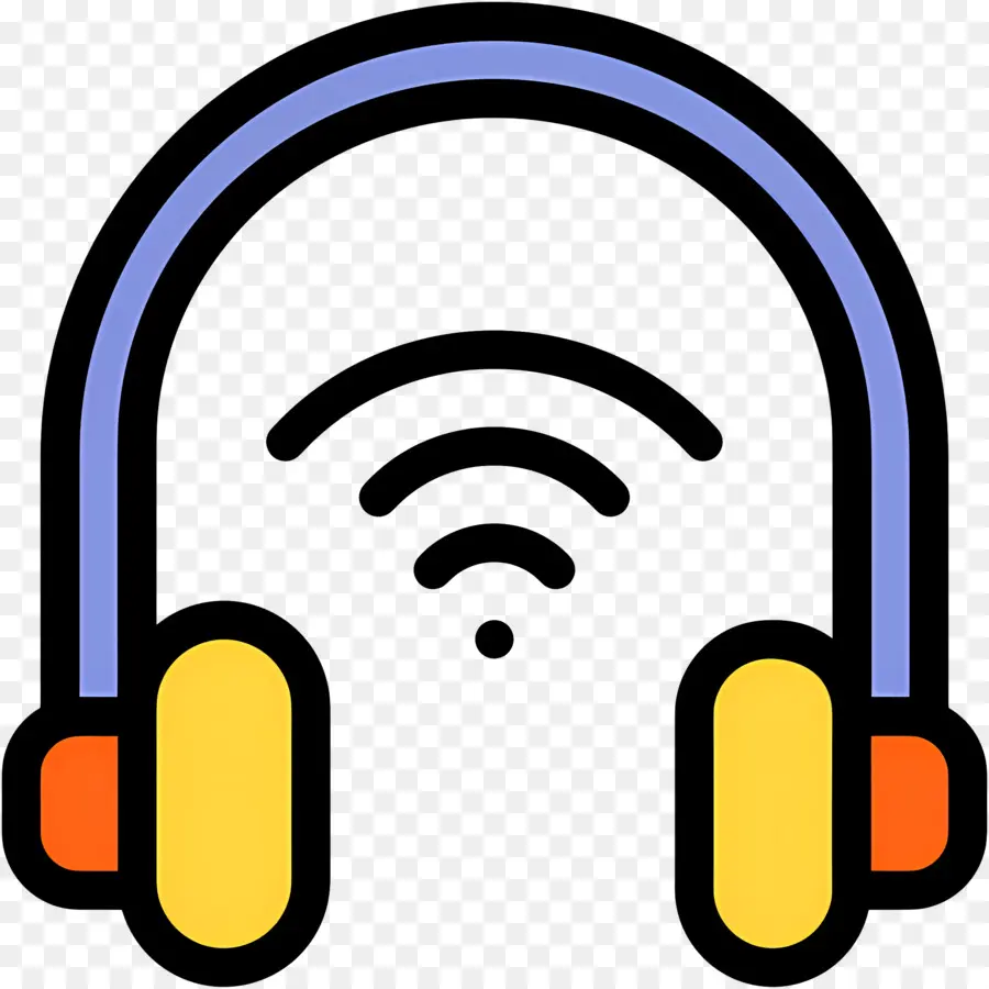 Mendengarkan Musik，Headphone Nirkabel PNG