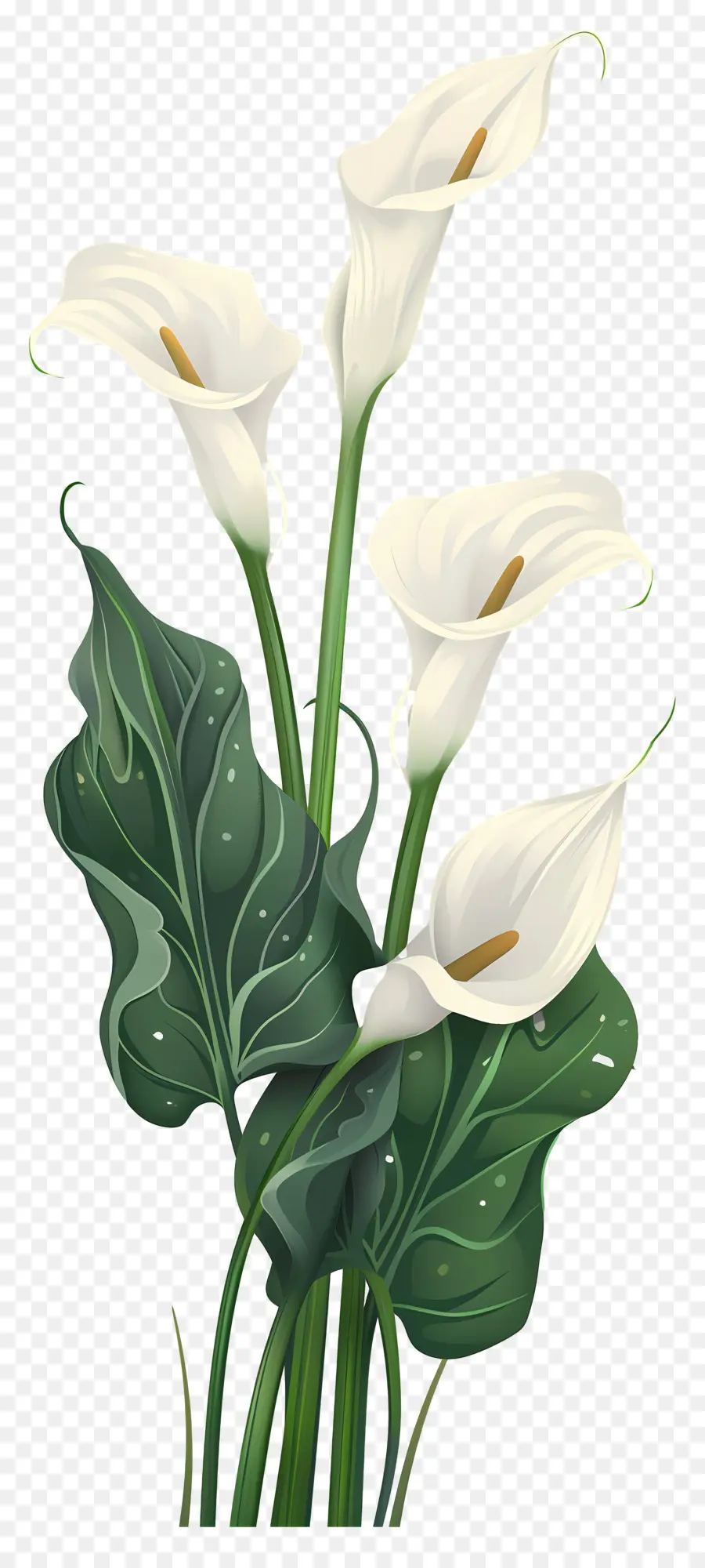 Calla Lily，Putih PNG