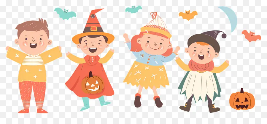 Anak Anak Halloween，Anak Anak Berkostum PNG