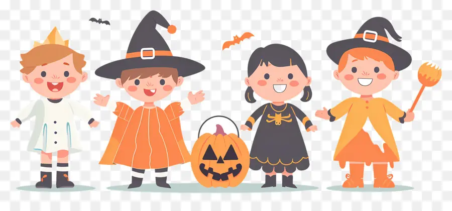 Anak Anak Halloween，Anak Anak Berkostum PNG