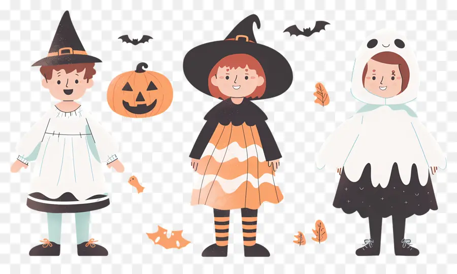 Anak Anak Halloween，Anak Anak Berkostum PNG