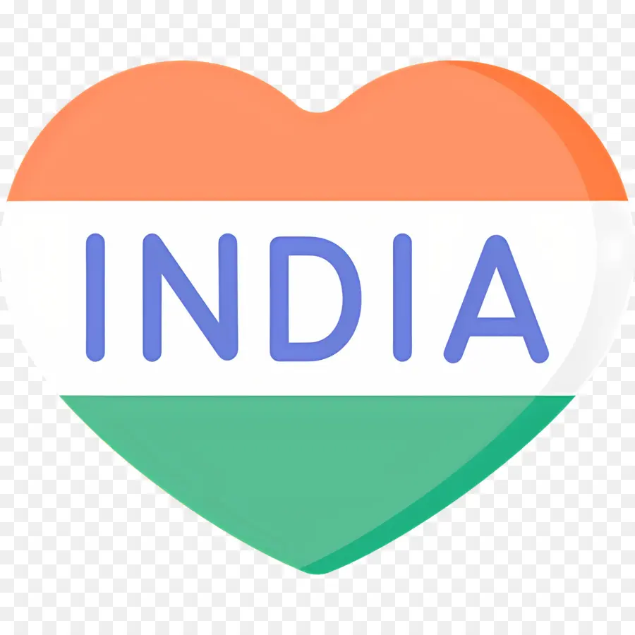 Bendera India，Hati Dengan Bendera India PNG