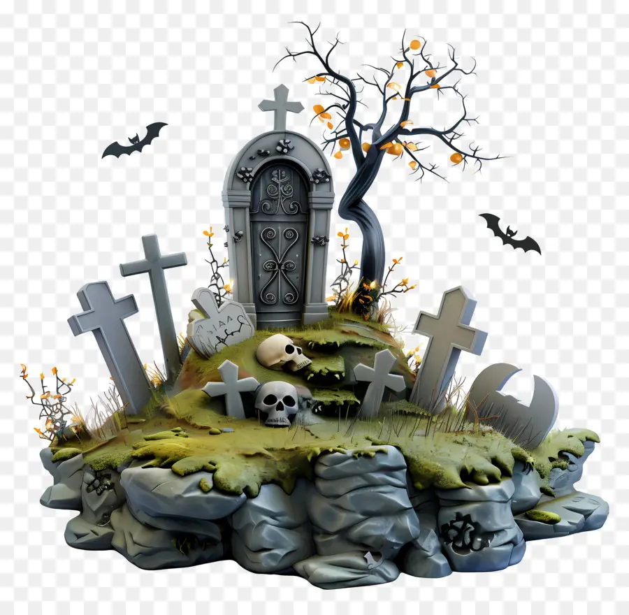 Makam Halloween，Makam PNG