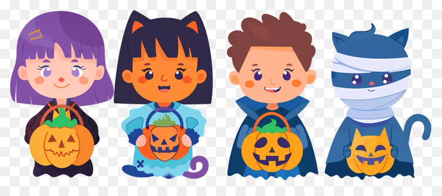 Anak Anak Halloween，Karakter Halloween Yang Lucu PNG