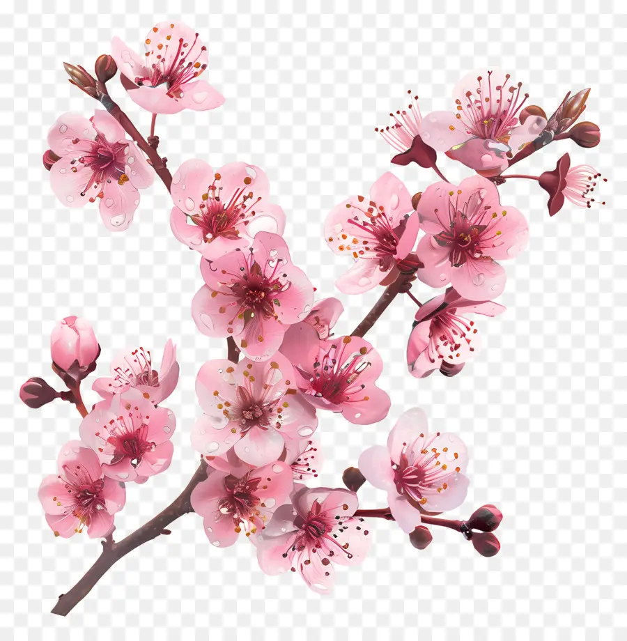 Bunga Sakura，Musim Semi PNG