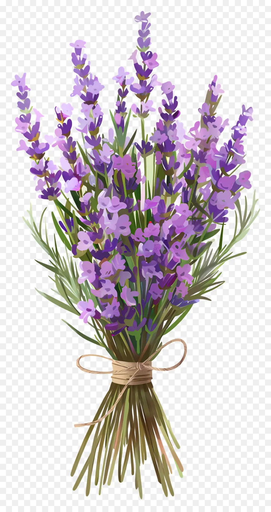 Bunga Lavender，Buket Lavender PNG