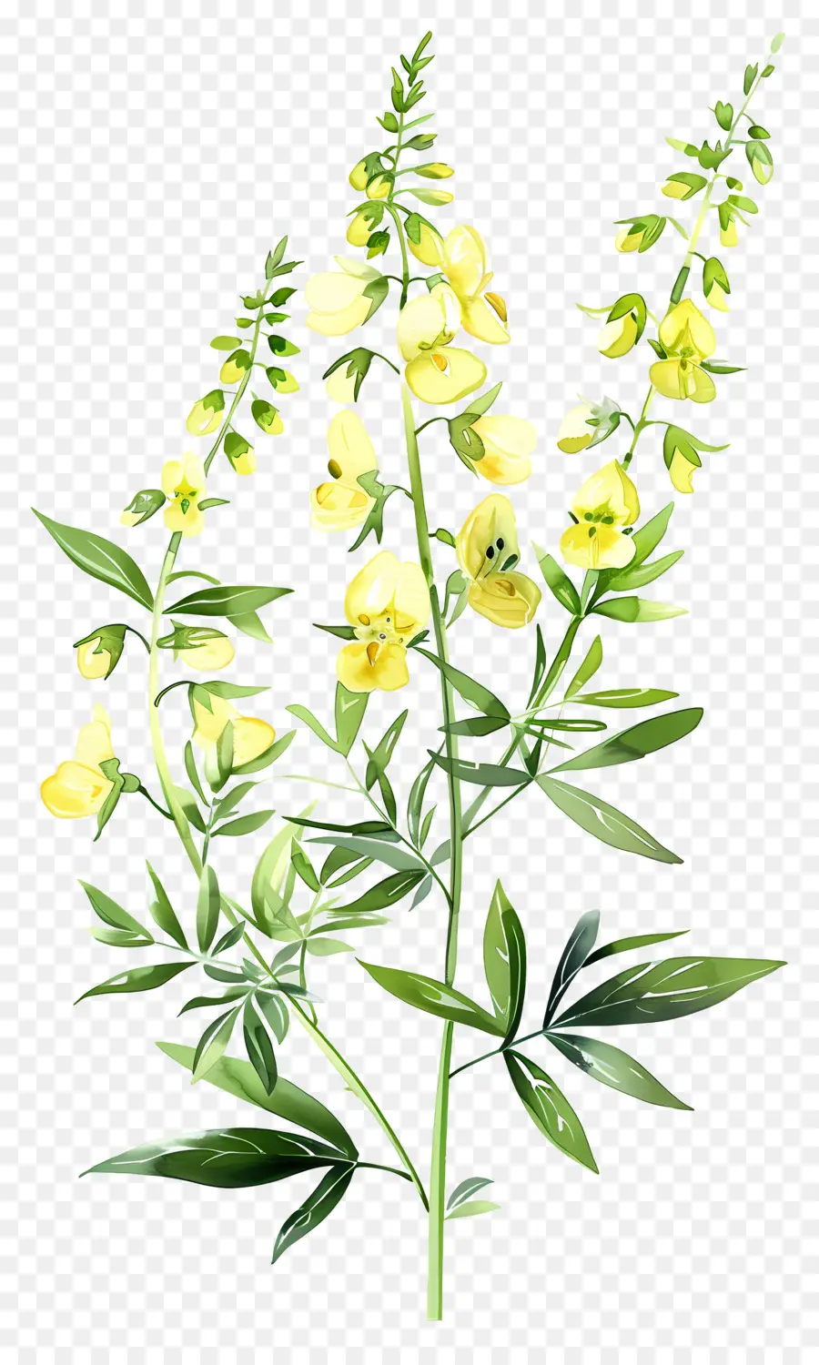 Bunga Cytisus Wolgaricus，Bunga Kuning PNG