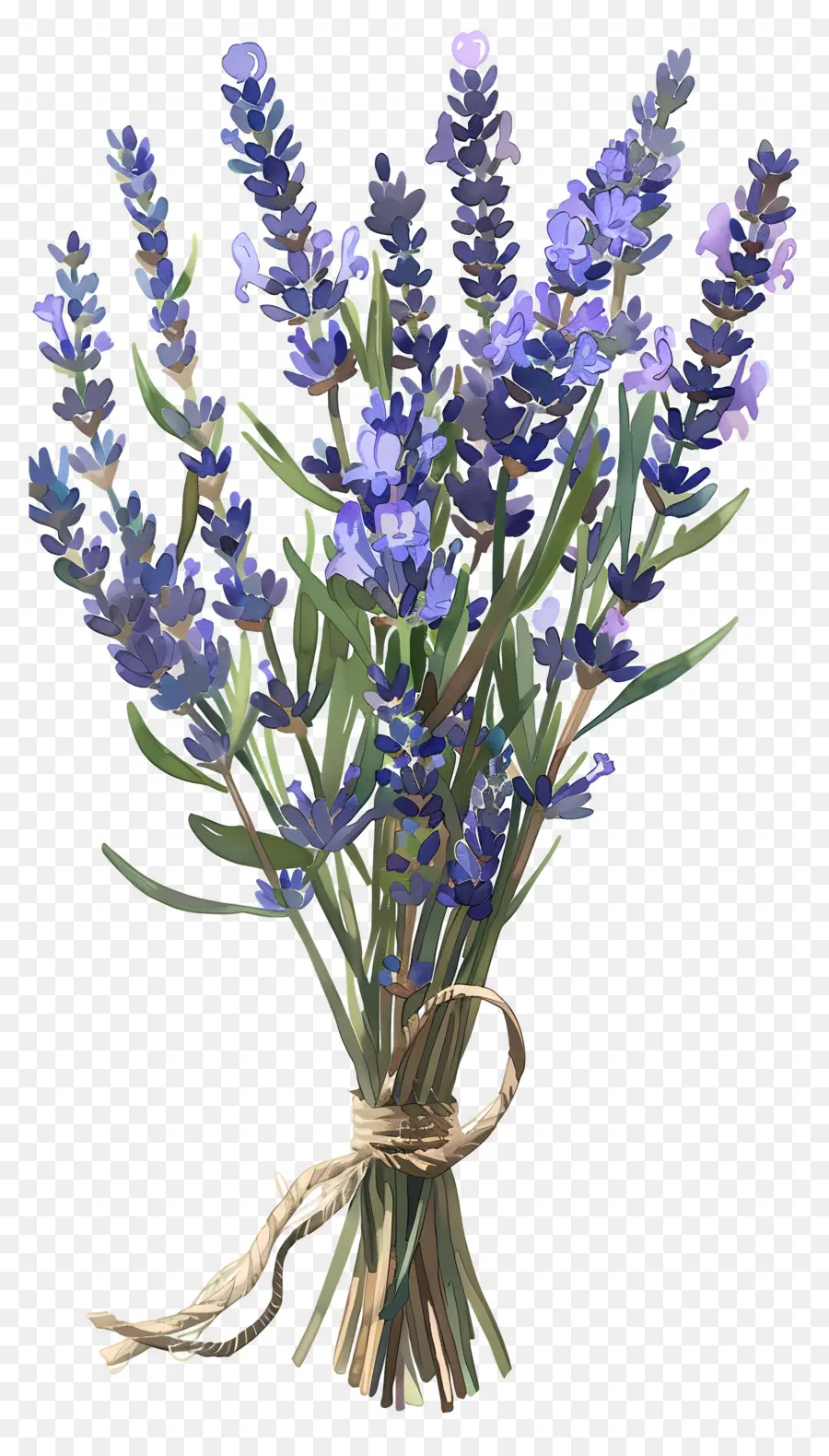 Bunga Lavender，Buket Lavender PNG