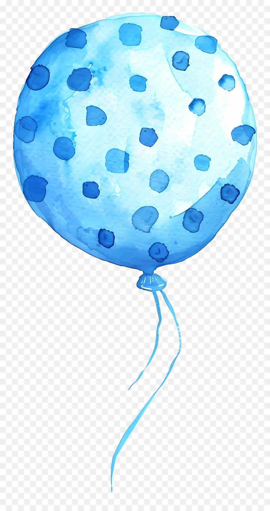 Balon Tunggal，Balon Biru PNG