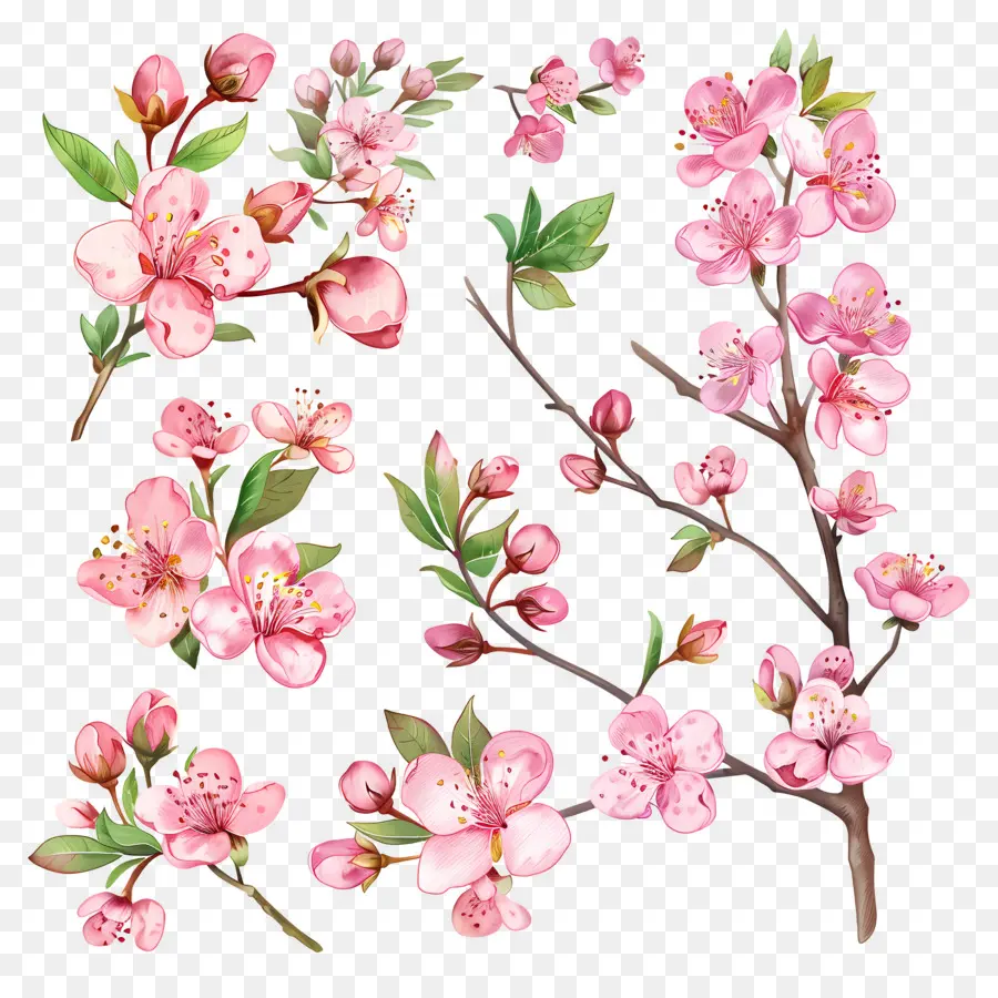 Bunga Sakura，Bunga PNG