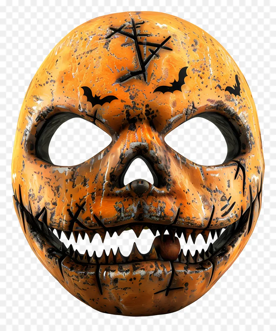 Topeng Halloween，Topeng Tengkorak Labu PNG