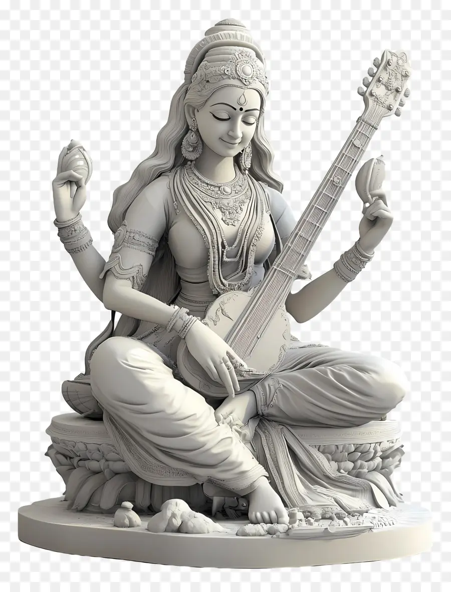 Saraswati，Patung Dewi PNG